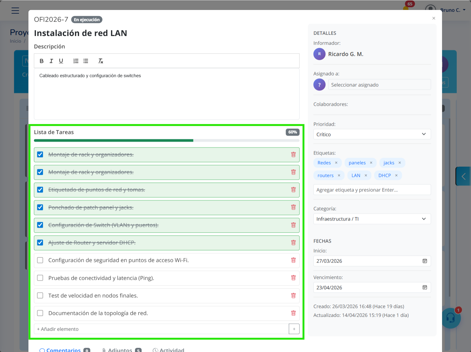 Checklist interno
